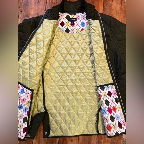 Land’s End, Womans, Quilted, Army Green Jacket. Size XL 18-20 - Picture 3 of 7